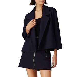 KF/KaufmanFranco Collective Navy Cropped Jacket